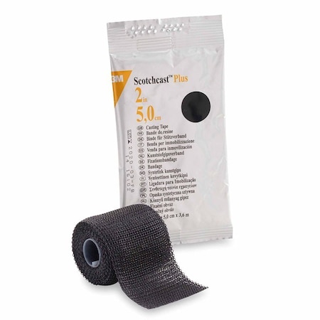 3M Scotchcast Cast Tape 2 Inch X 12 Foot Fiberglass / Resin Black, 10PK 82002A
